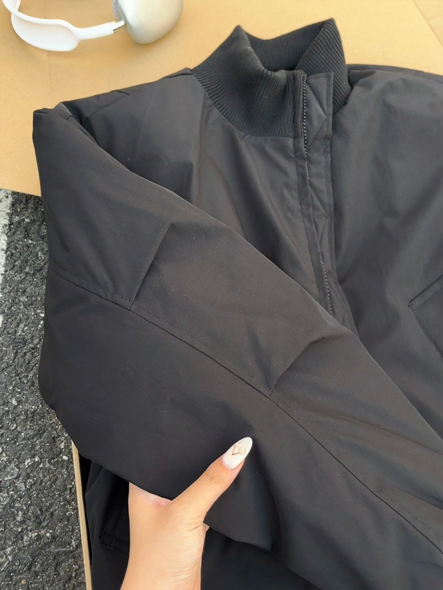 معطف American Sle Flight Jaet القطني للرجال ort Thi دافئ غير منتفخ قرد الشتاء البيسبول الزي الشباب Faion عادية