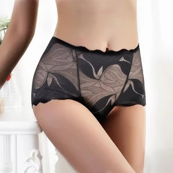 Women Underwear Sexy Lace Cotton High Waist Hip Transparent Panties Lingerie Female Underpants Panties Briefs Girls Intimates