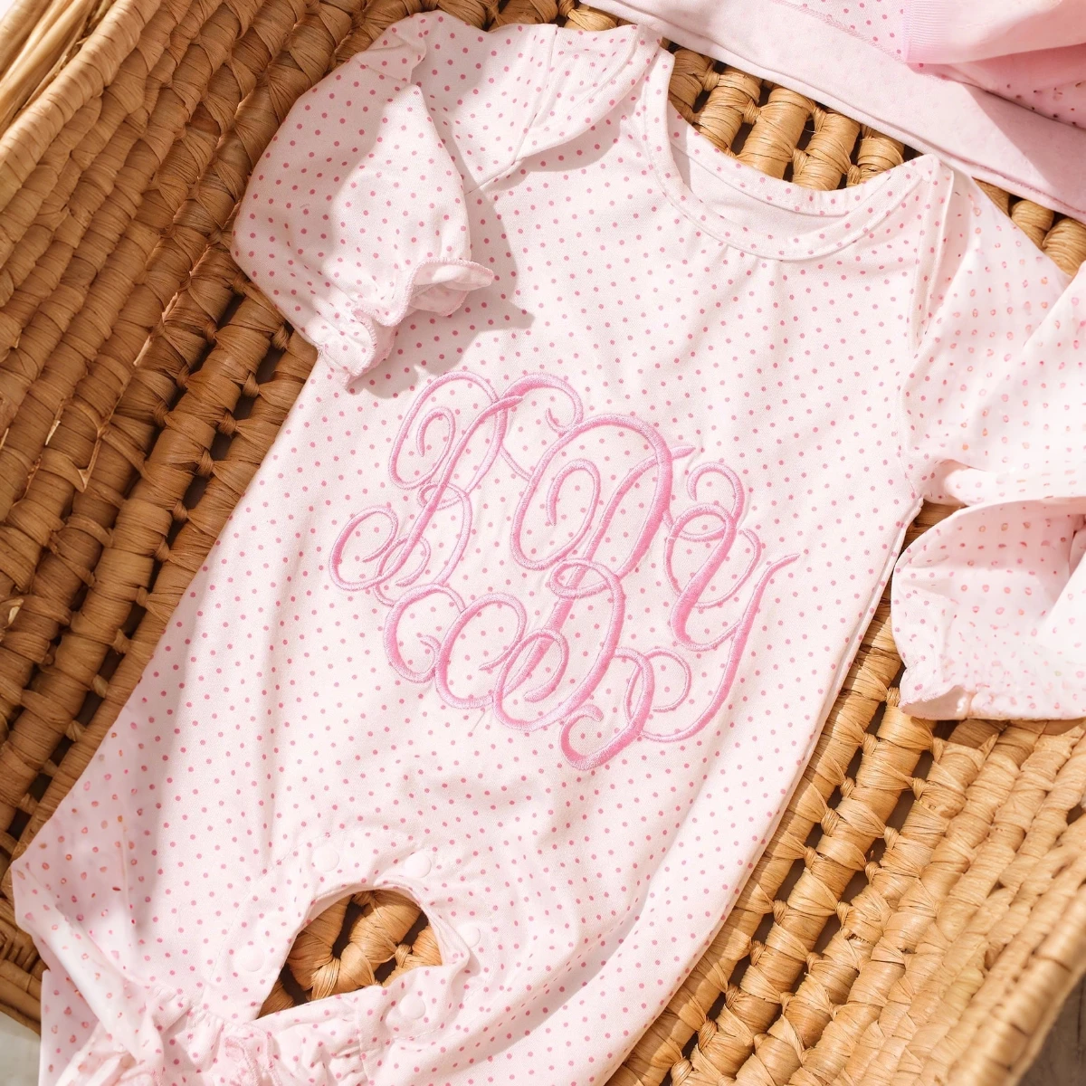 Ylsteed 2 قطعة مجموعة الزي التصوير الفوتوغرافي للفتيات حديثي الولادة التطريز الطفل كشكش بذلة مع قبعة Bowknot الشريط #6