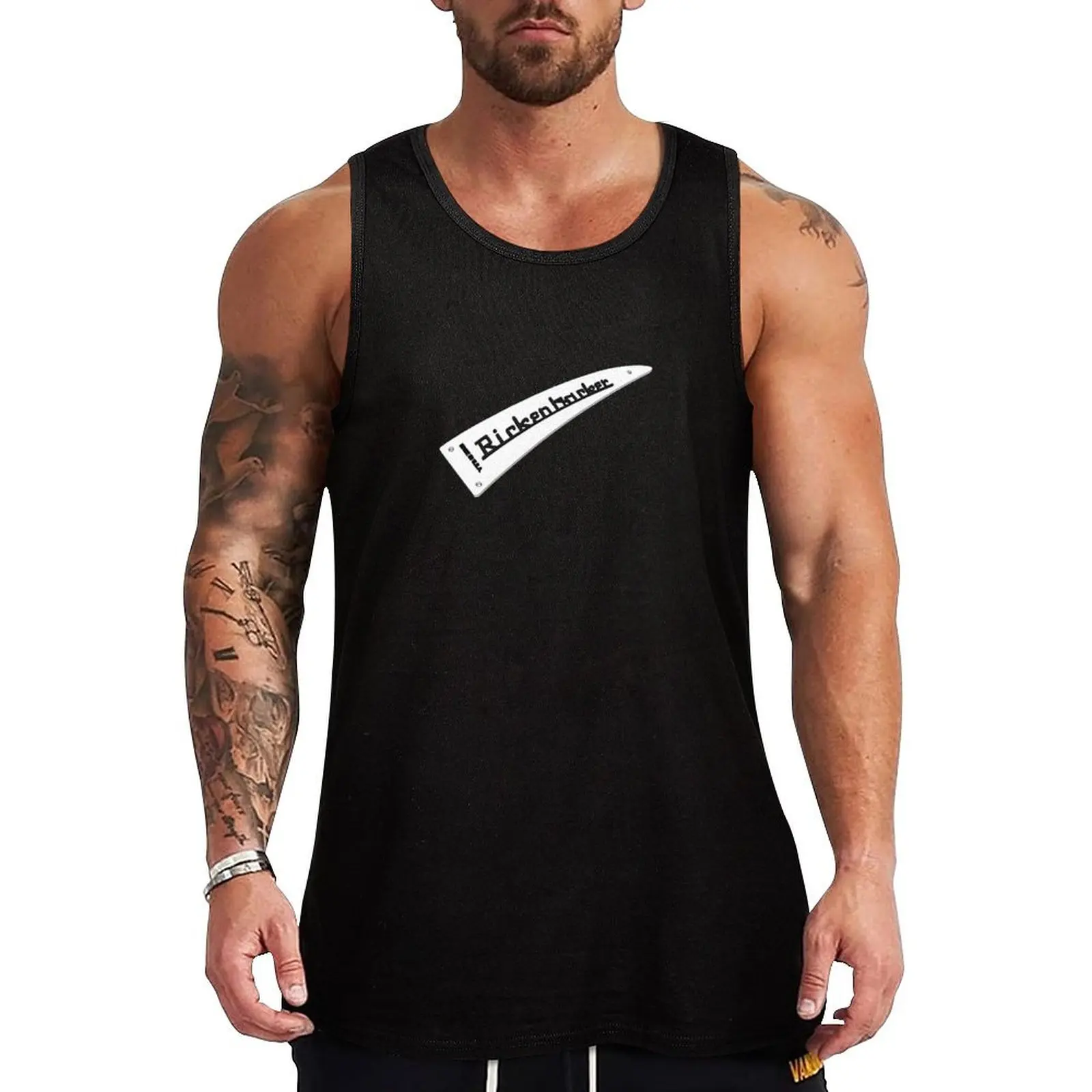 Camiseta Regata Engraçada com Frases e Citações de DJ Rickenbacker e Rickenbacker Eletrônico