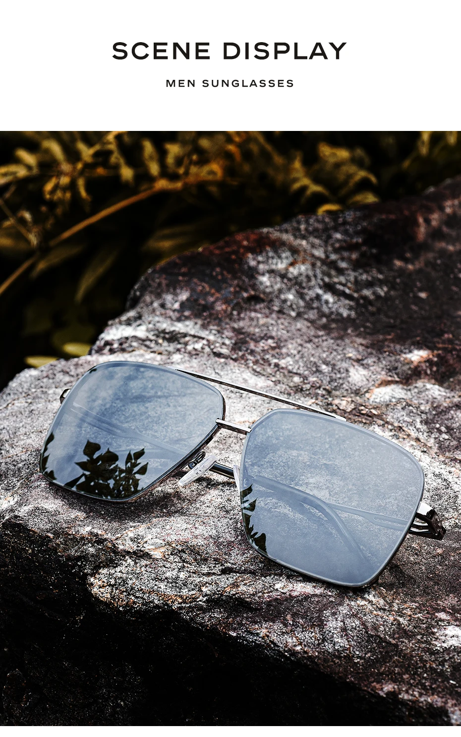 CAPONI Nylon Polarisierte Sonnenbrille Für Männer Platz Fahren Modische Legierung Shades Anti-Glare UV400 Schutz Sonnenbrille CP1325 – Detail 4