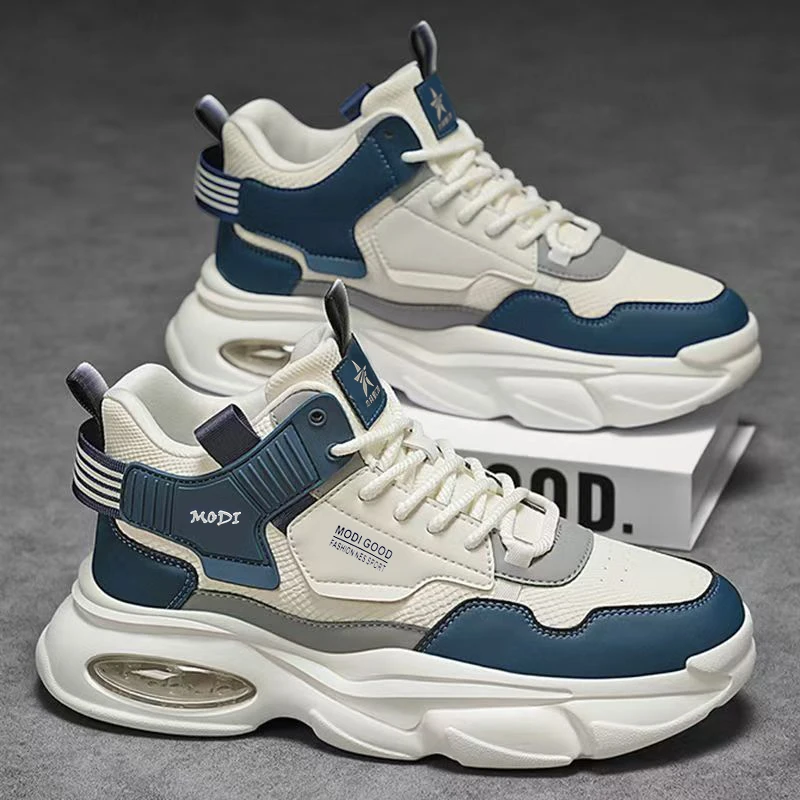 

Men's High-Top Sport Shoes Breathable Casual Thick Bottom Dad Shoes Autumn 2026 New Style Youth Fashionable Leisure Shoes