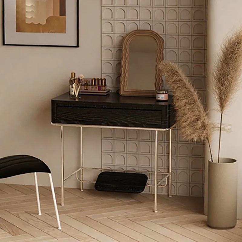 

Modern Elegant Vanity Table Trendy Minimalist Premium Classic Vanity Table Aesthetic With Drawers Meuble Chambre Furniture