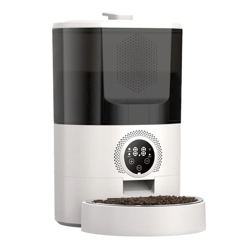 

2025 Newest Automatic Smart Pet Feeder Wifi/APP Control Cat Dog Food Dispenser Wholesale Plastic Electric Feeder Charging Power