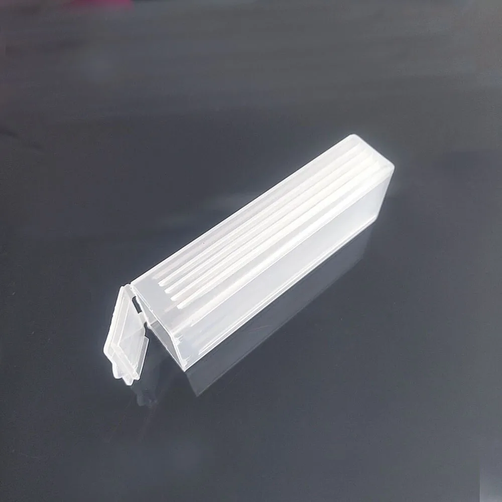 Toboganes de vidrio para microscopio en blanco, cubierta de muestra de laboratorio reutilizable, 1mm de espesor, 5 unidades