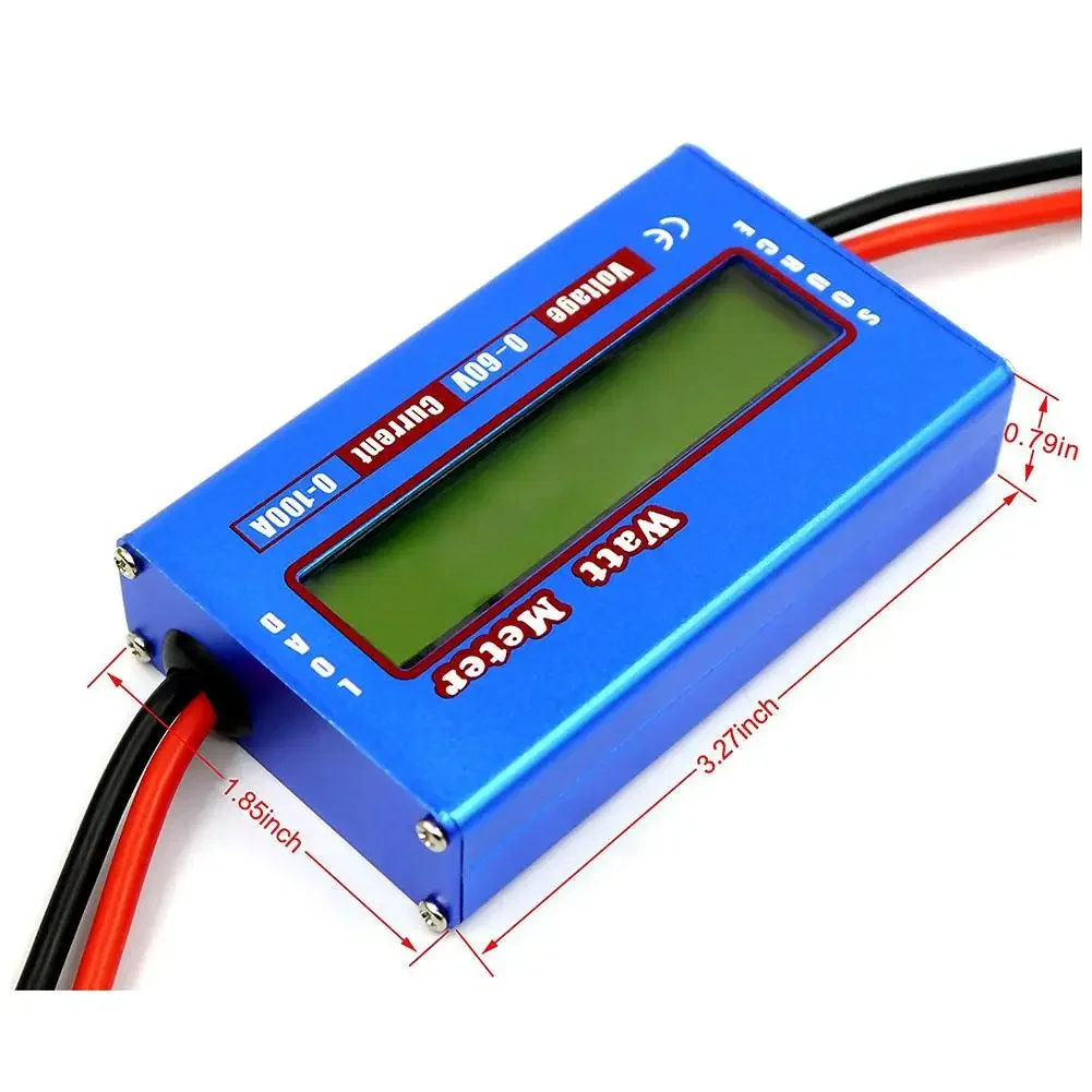 Cyfrowy akumulator LCD DC 60V 100A do pomiaru napięcia analizator mocy RC watomierz Tester kontroler ładowarka z balanserem narzędzia RC