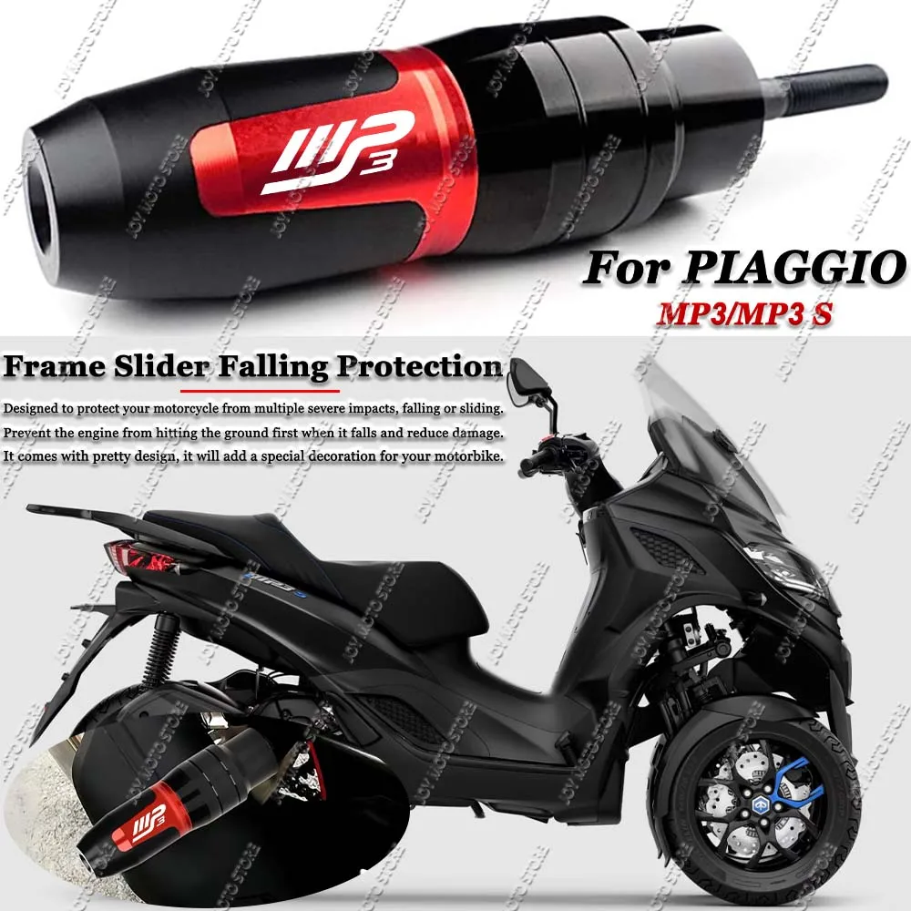For Piaggio MP3 MP3 S Motorcycle CNC Accessoires Falling protection Exhaust Slider Crash