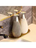 Retro Style Ceramic Push-Type Soap Dispenser With Pump, For Bathrooms OR Kitchens 1