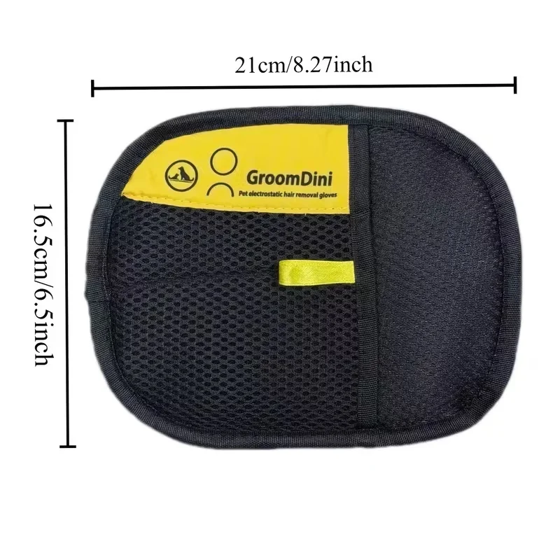 Double-Sided Pet Hair Removal Brush & Grooming Gloves - 2-in-1 Cat & Dog Deshedding Tool, Lint Remover for Home - view 6