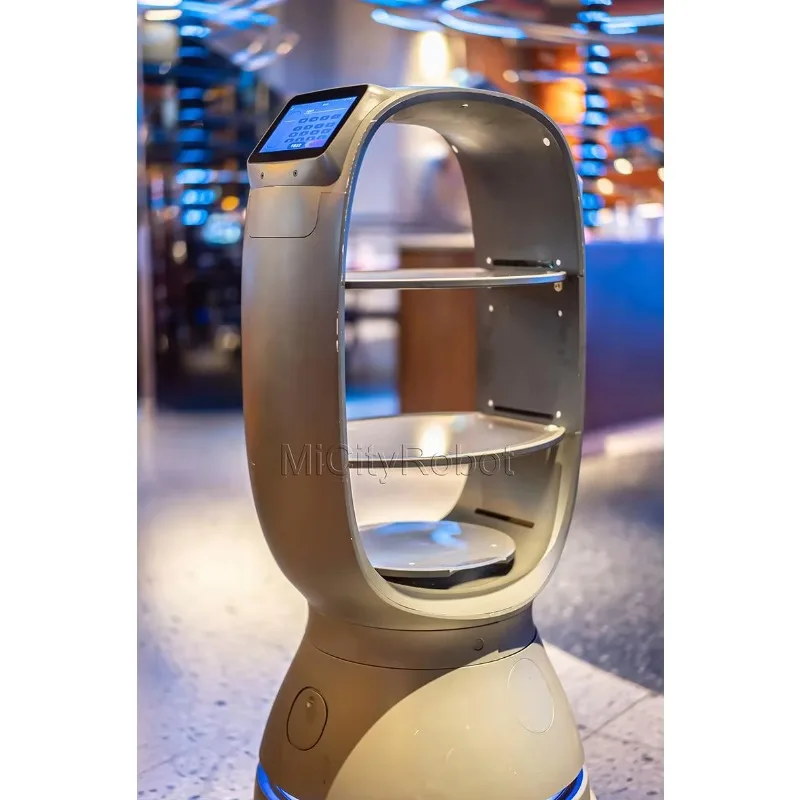 Catering Hotel Serving Food Waiter Human Restaurant Service Delivery Humanoid Intelligent Robot for Sale - Image 4