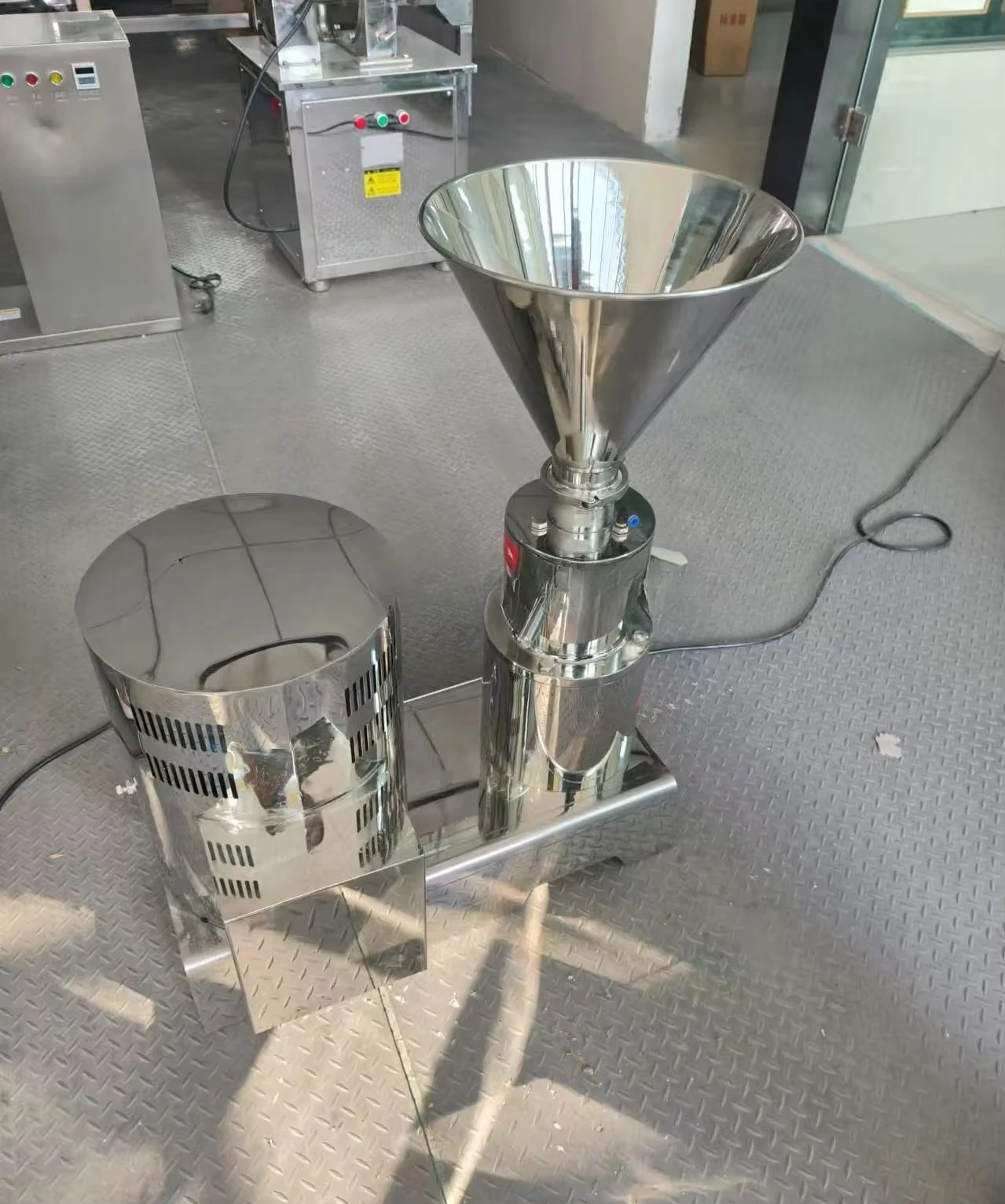 VBJX Sesame Paste Colloid Mill Cocoa Bean Ginger Garlic Corn Paste Grinding Machine Peanut Butter Milling Filling Paste Machine