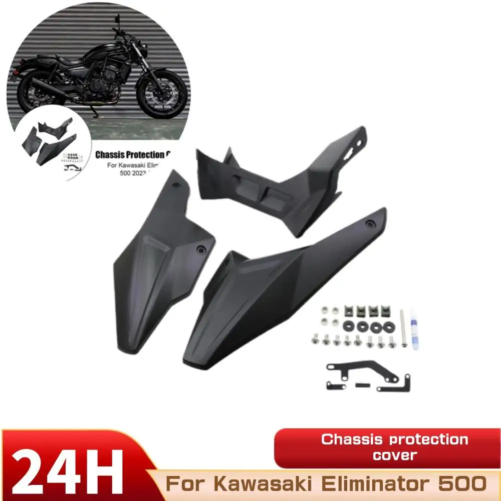 

Motorcycle Chassis Protection Cover For Eliminator 500 2023-2025 Lower Fairing Exhaust Guard Belly Pan Kit