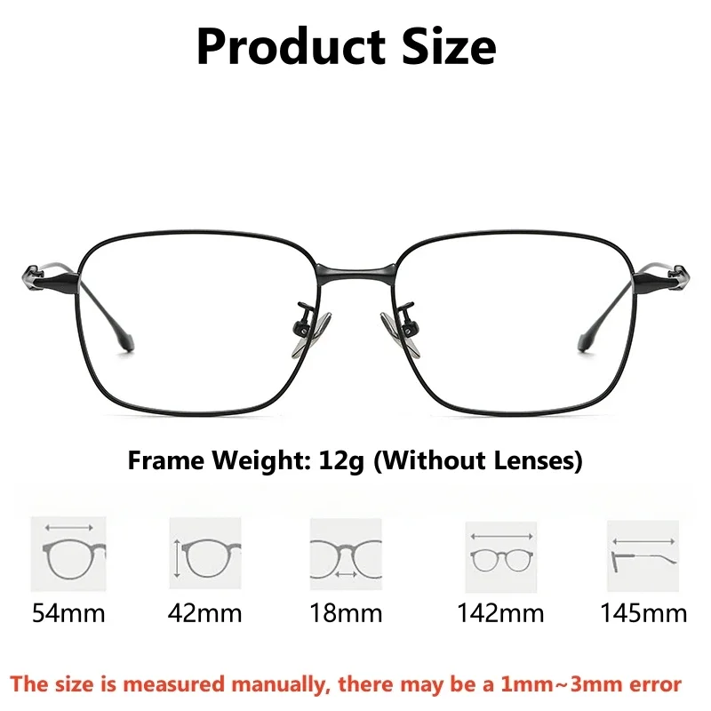 OLLYMURS موضة سبائك التيتانيوم الرجال والنساء نظارات ريترو الاتجاه تصميم مربع النظارات الطبية البصرية إطارات AD-702