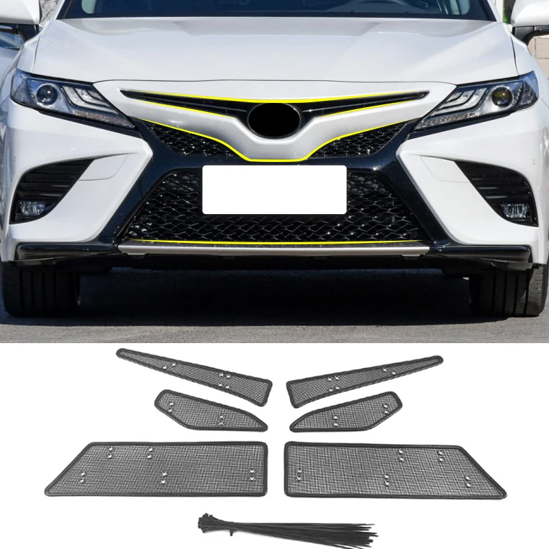 

For Camry XV70 70 2018 2019 2020 2021 2022 2023 Hybrid SE XSE Car Insect Mesh Front Grille Insert Net Auto Styling Accessories