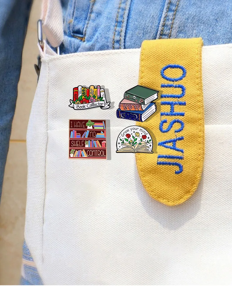 Creative Cartoon Fun Book English Letter Multiple Combination Series Alloy Badge Bag Accessories Wholesale in StockH0603+A10