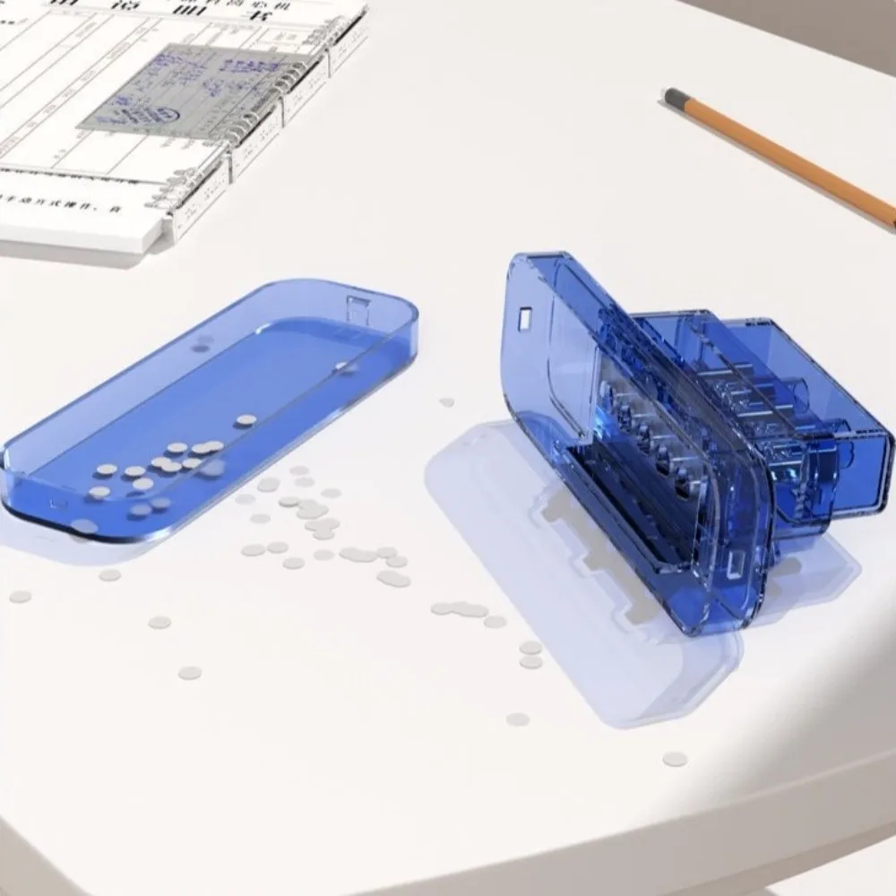 Perfurador de folhas soltas com 5 furos, capacidade de 5 folhas, perfurador de papel diy, 5.5mm de diâmetro, fácil imprensa, livro, página, escritório