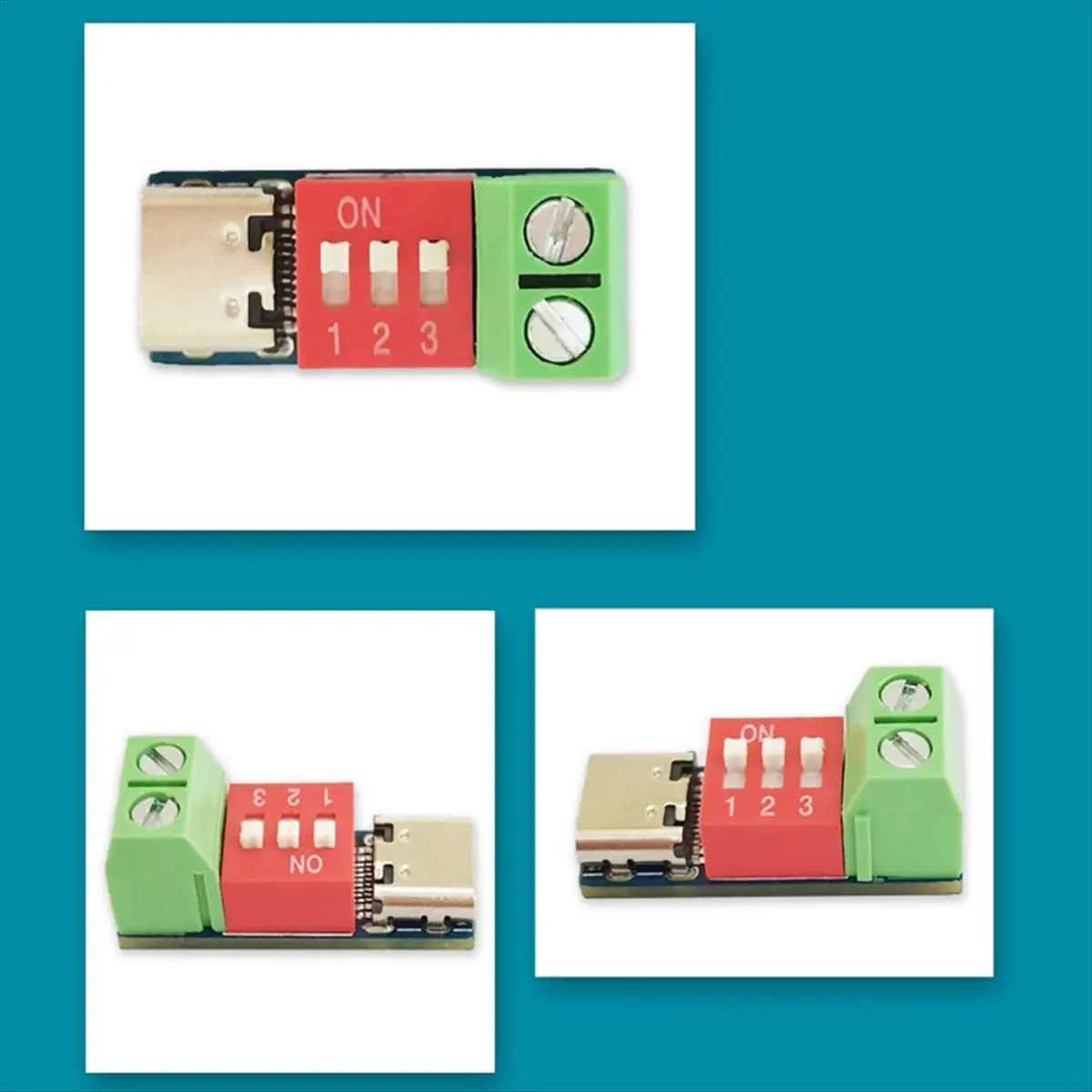 popop 10PCS Type-C PD QC Trigger 5V-20V DC Adjustable Voltage Power Module Dial Adjustment Voltage Fast Charging Decoy Module