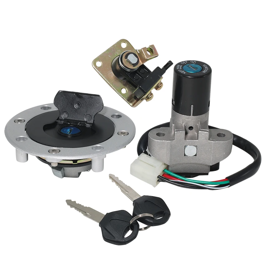 Ignition Switch Fuel Gas Tank Cap Lock Key Set Fit for Suzuki GSF250 Bandit 250 77A VS/S GS500 GSF400 GK7AA GSX400 GK79A Impulse