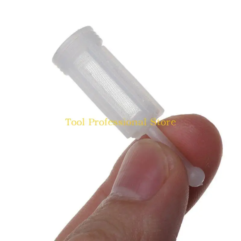 57qf 10x Kunststoff -Sprühpistolterfilter -Schwerkraft -Sprühdurchmesser 11 mm Gesamtlänge