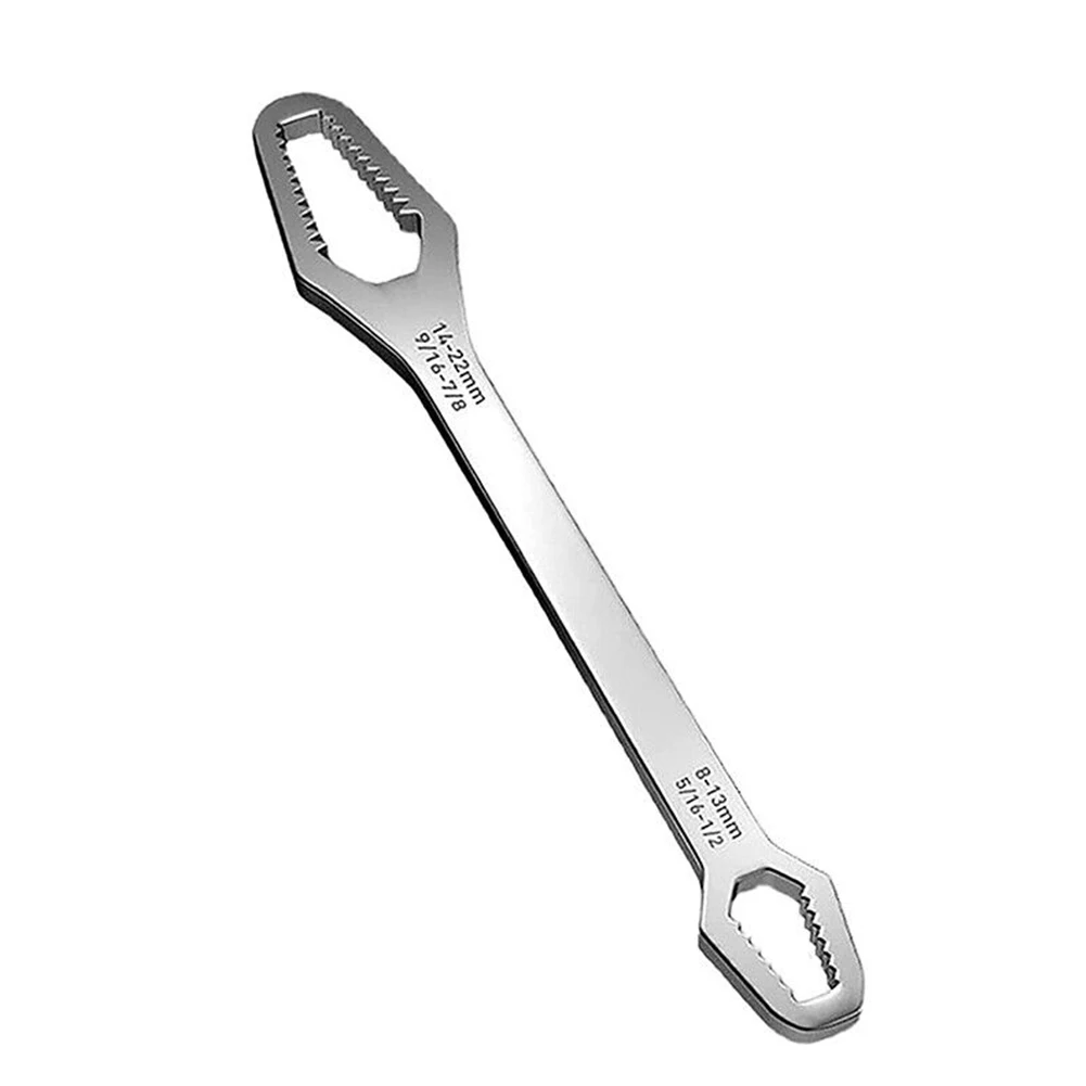 

Spanner Wrench Silver Torx 1PC 1x 8-22mm Adjustable Chrome Vanadium Steel Lightweight.Portable Multifunctional