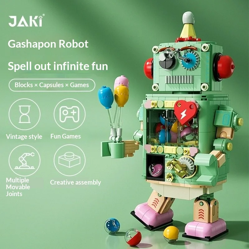 

Робот-стовитель яйца, строительный блок, социальный игровой забавный странный хорошие игрушки, забавный подарок-сюрприз на Рождество