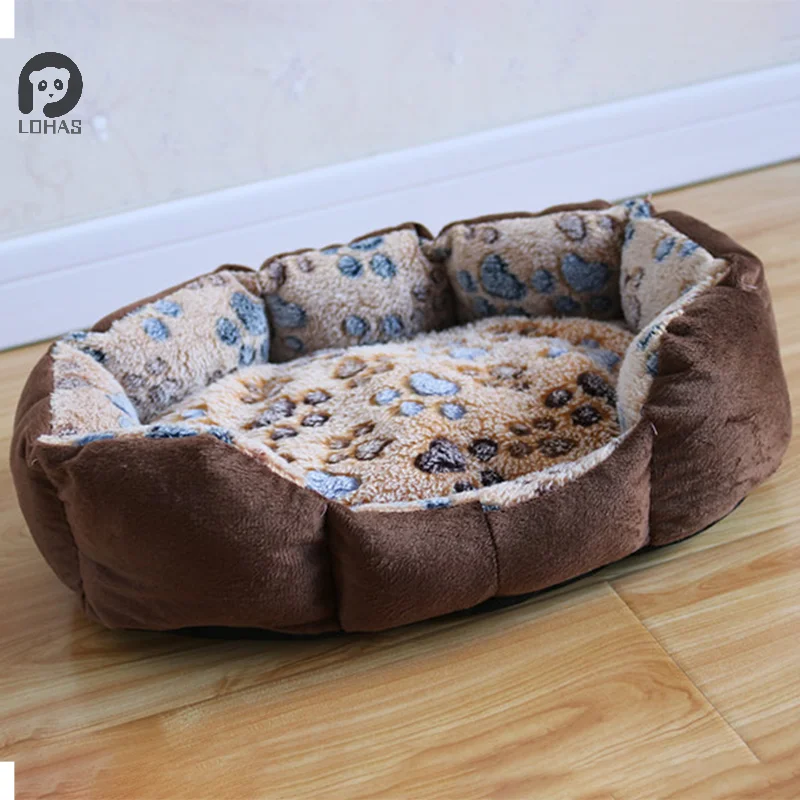 1pc Pet Dog Beds Mats Soft Plush Warm Sofa Kennel Sleep Basket for Small Dogs Cat Cusion Puppy Cat Bed House Supplies