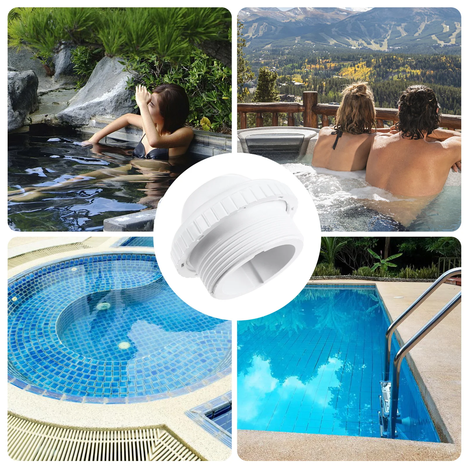 

Pool Inlet Nozzle High Quality PVC Fitting Adjustable Spa Eyeball Return Jet Spa Accessories