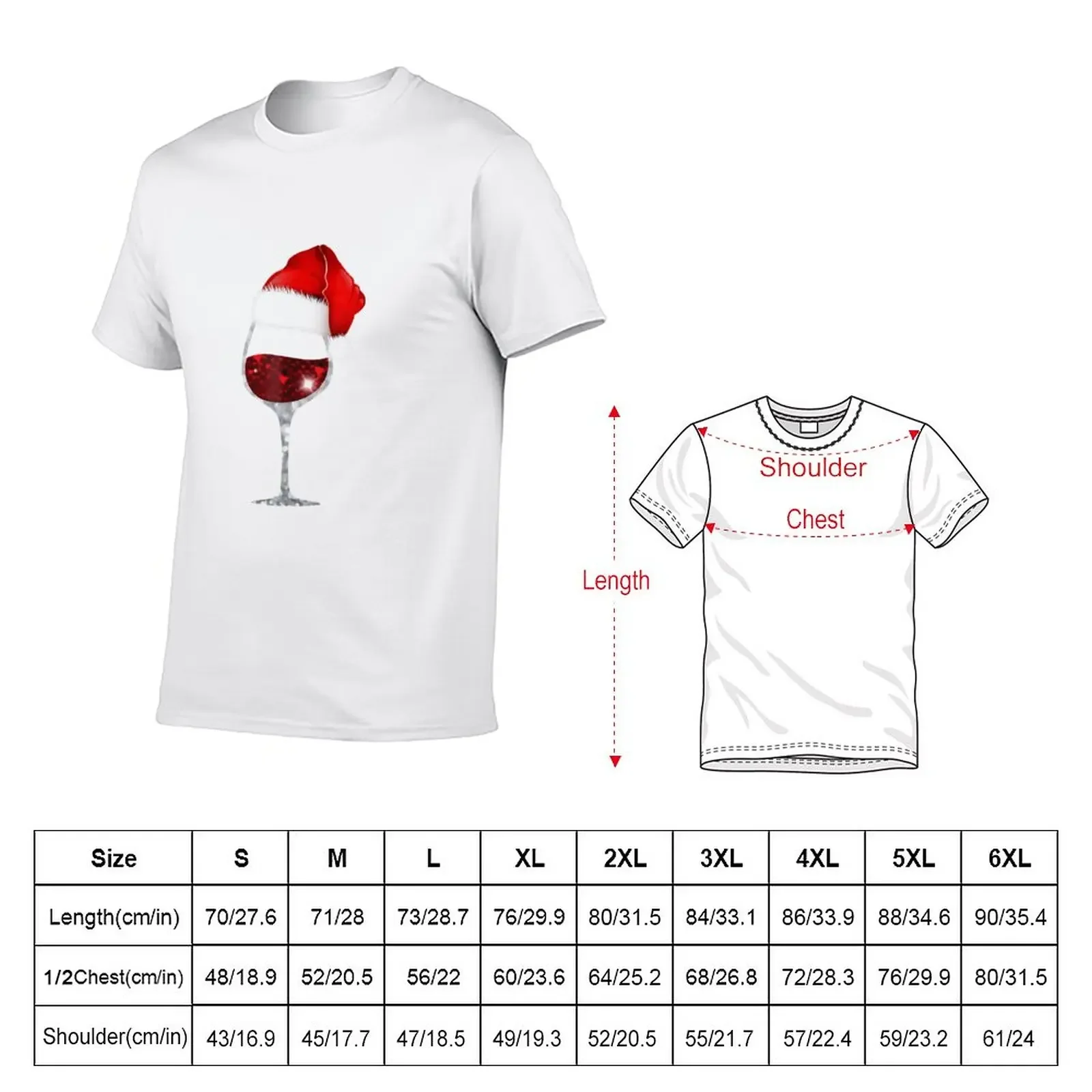 Wine Glass Christmas Wine lovers Santa Hat tee T-Shirt Short sleeve tee hippie clothes mens graphic t-shirts big and tall