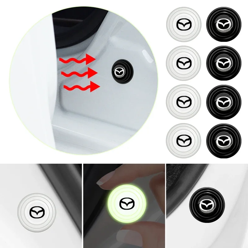 مضيئة باب السيارة المضادة للتصادم وسادة لمازدا Skyactive 2 3 6 Atenza Axela Demio Cx3 4 5 8 9 Cx30 CX7 2 3 5 6 Mx5 8 Alexa 323 #1