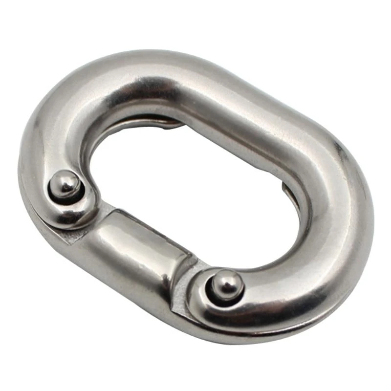 Q39E 1Piece Quality Chain Link Connector, 316 Steels Marine Grade C Link Split Connectings Ship Anchors Chain Link