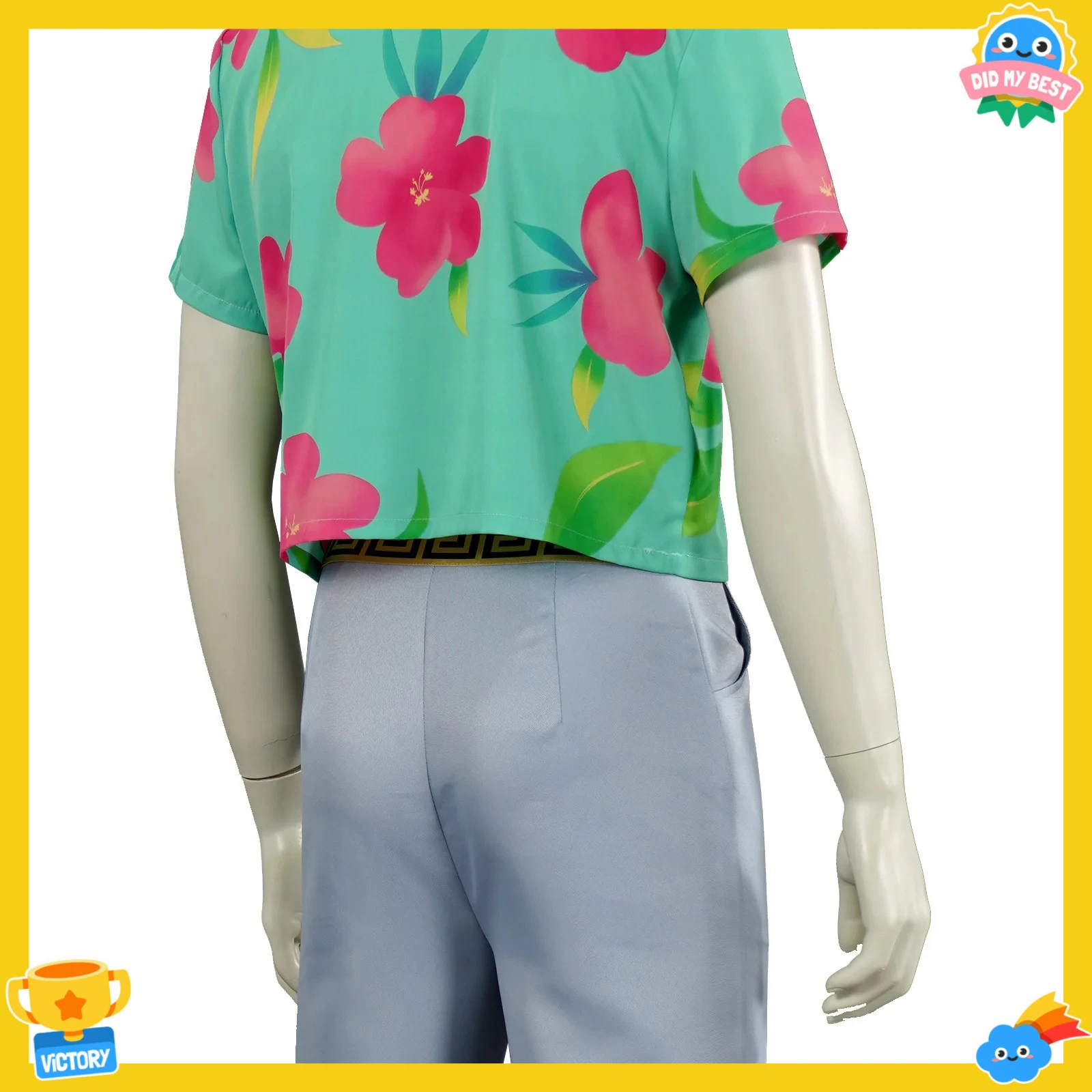 In Stock Boys Cosplay Set - T-Shirt + Pants + Hat + Wig | Halloween Carnival Kids Outfit