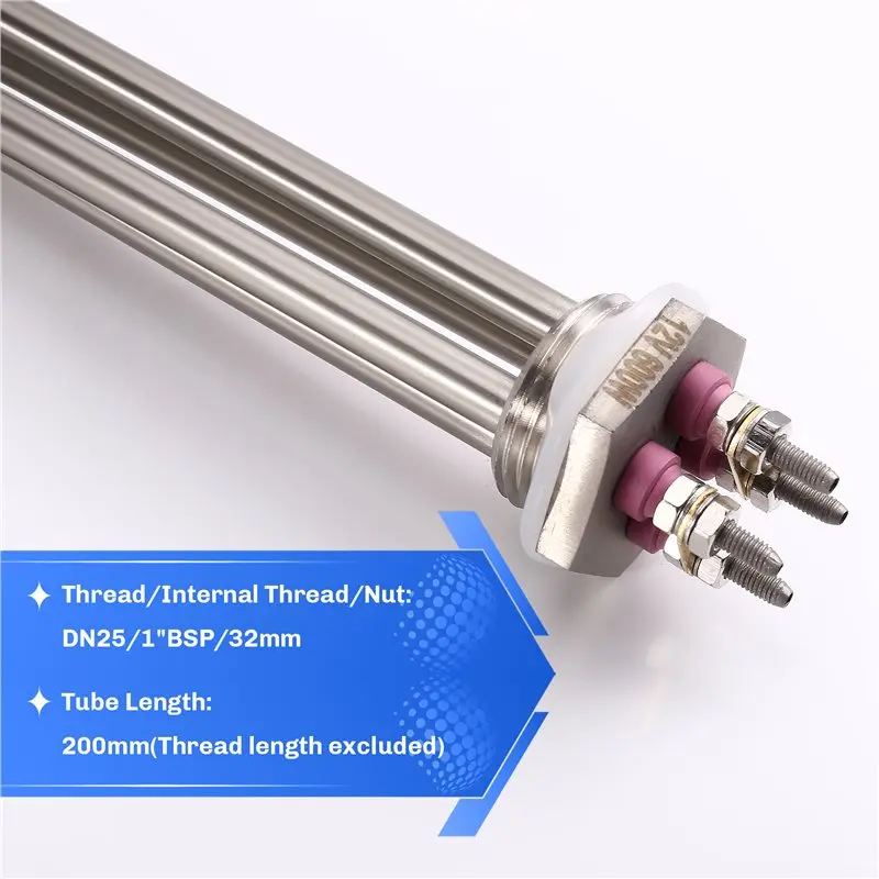 A36T-Solar Heated Water Heating DN25 12V 600W Stainless Steel Heater For Car/Camper