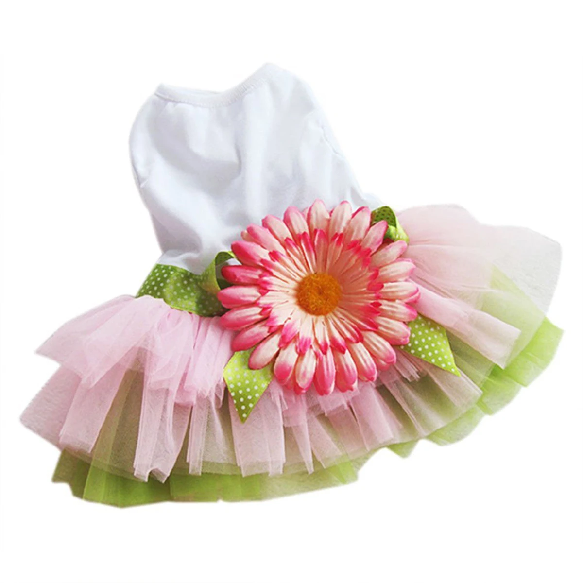 

Pet Dog Dress Floral Summer Clothes for Small Female Dogs Shirts Aesthetic Princess Style Fashionable Pet Flower Dress