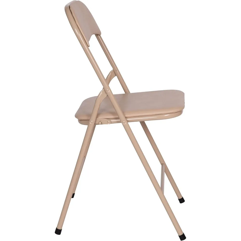 Folding Card Table and Chairs Set for 4, Multipurpose Portable Square Padded Top Table with Chairs, Ideal for Outdoor and Indoor