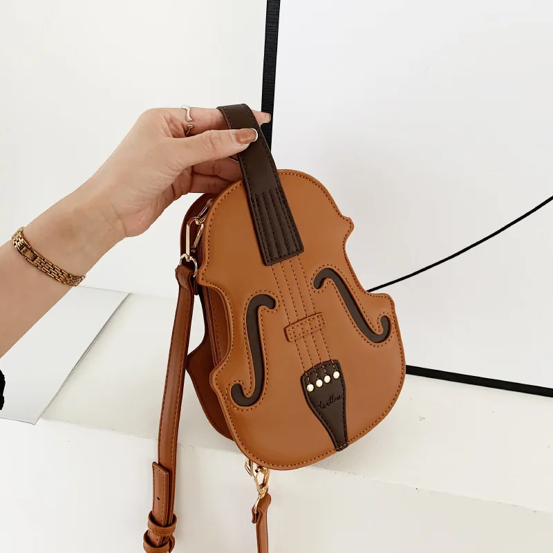 

Backpack Women's Versatile tote Woman Crossbody Bag female Violin Bag high-quality Cute Messenger Bags Simulation package