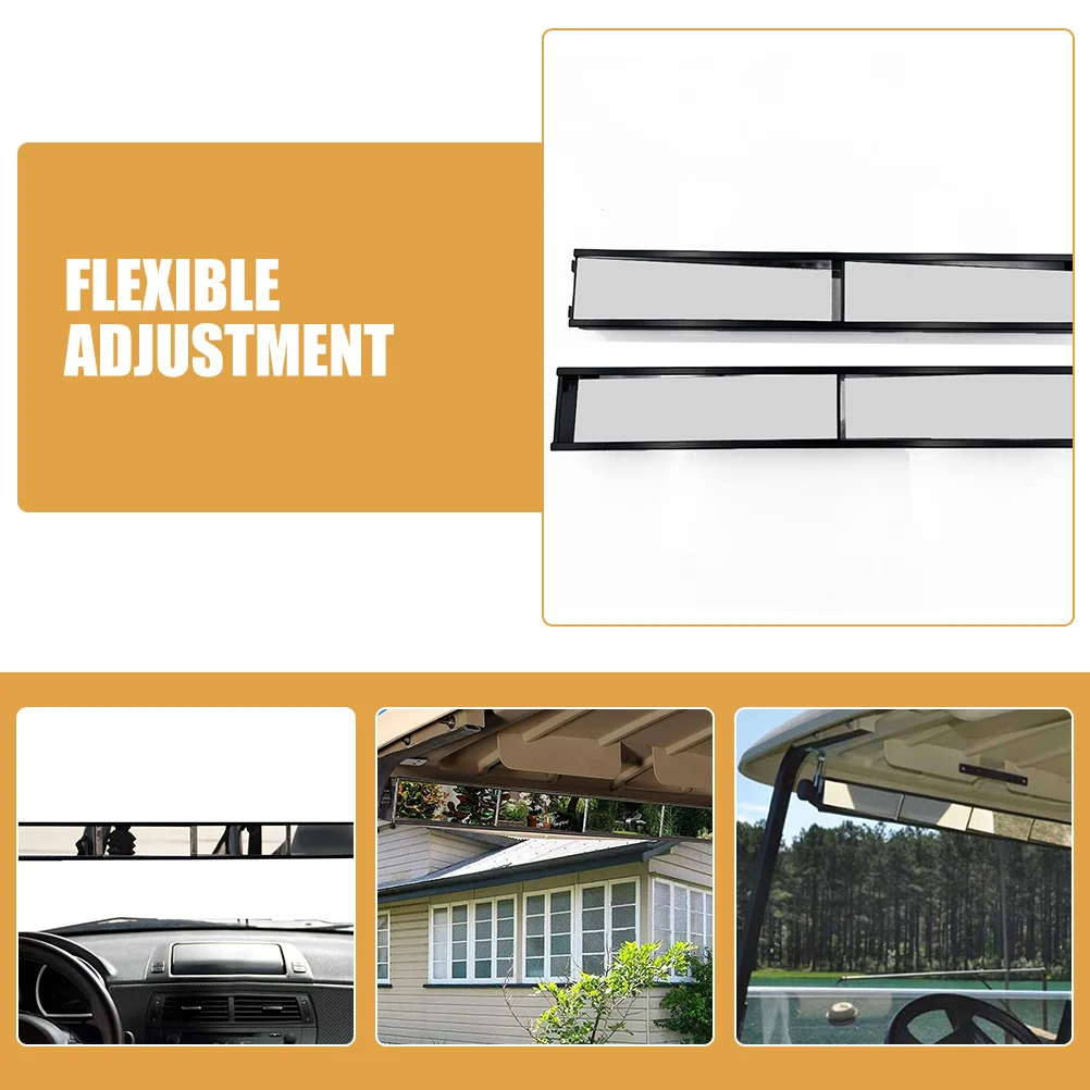 زوج واحد من مرآة الرؤية الخلفية لعربة الجولف بتصميم بزاوية مضادة للاهتزاز وقابلة للتعديل ورؤية زاوية واسعة متوافقة مع سيارة النادي