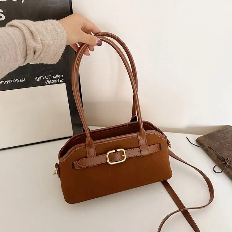 

Элегантная женская сумка для работы и повседневного использования, осень 2026, французский стиль, большая вместимость, на плечо, через плечо