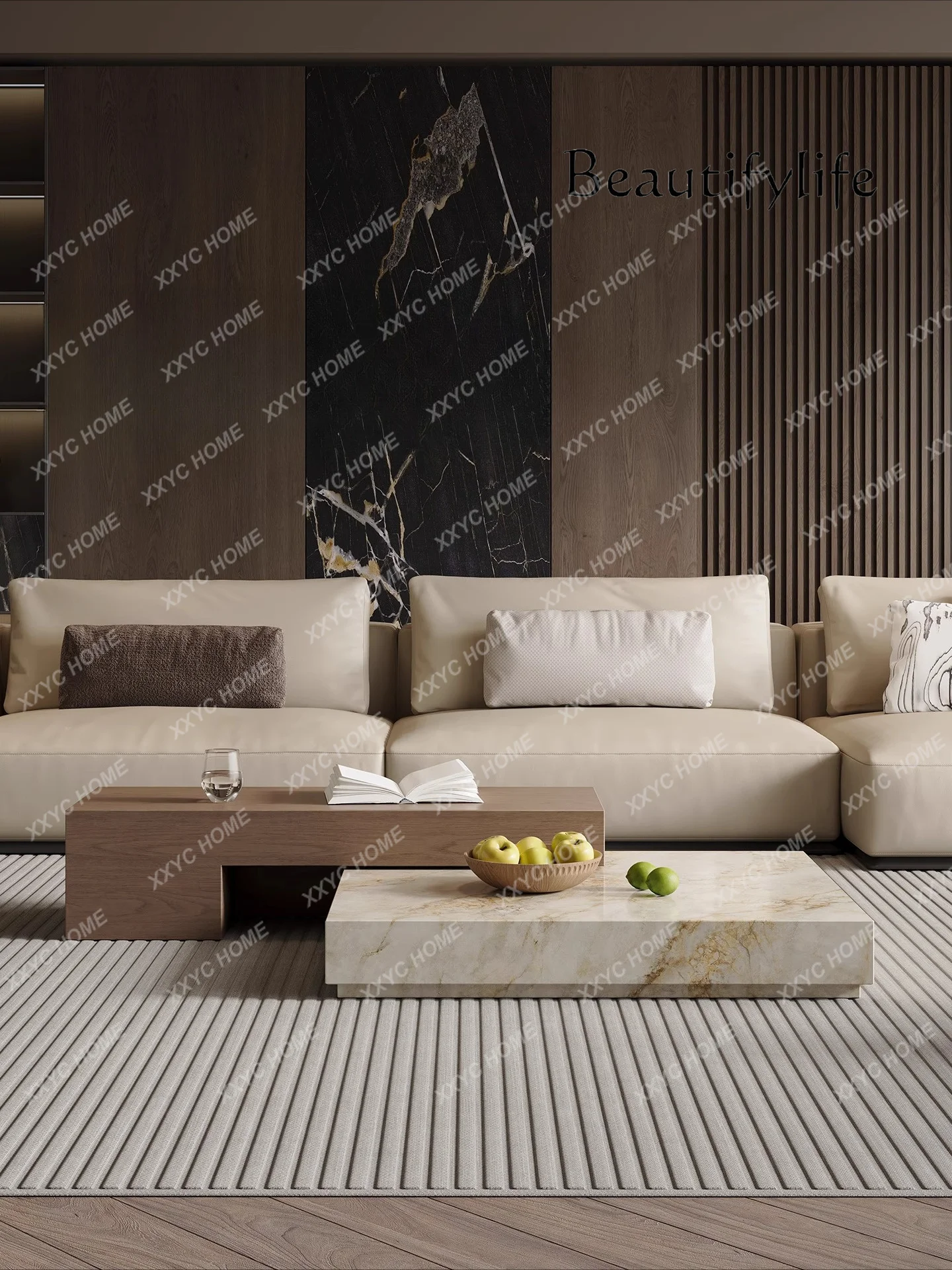 

SQModern living room Home coffee table Retractable combination coffee table minimalist creative modern coffee table