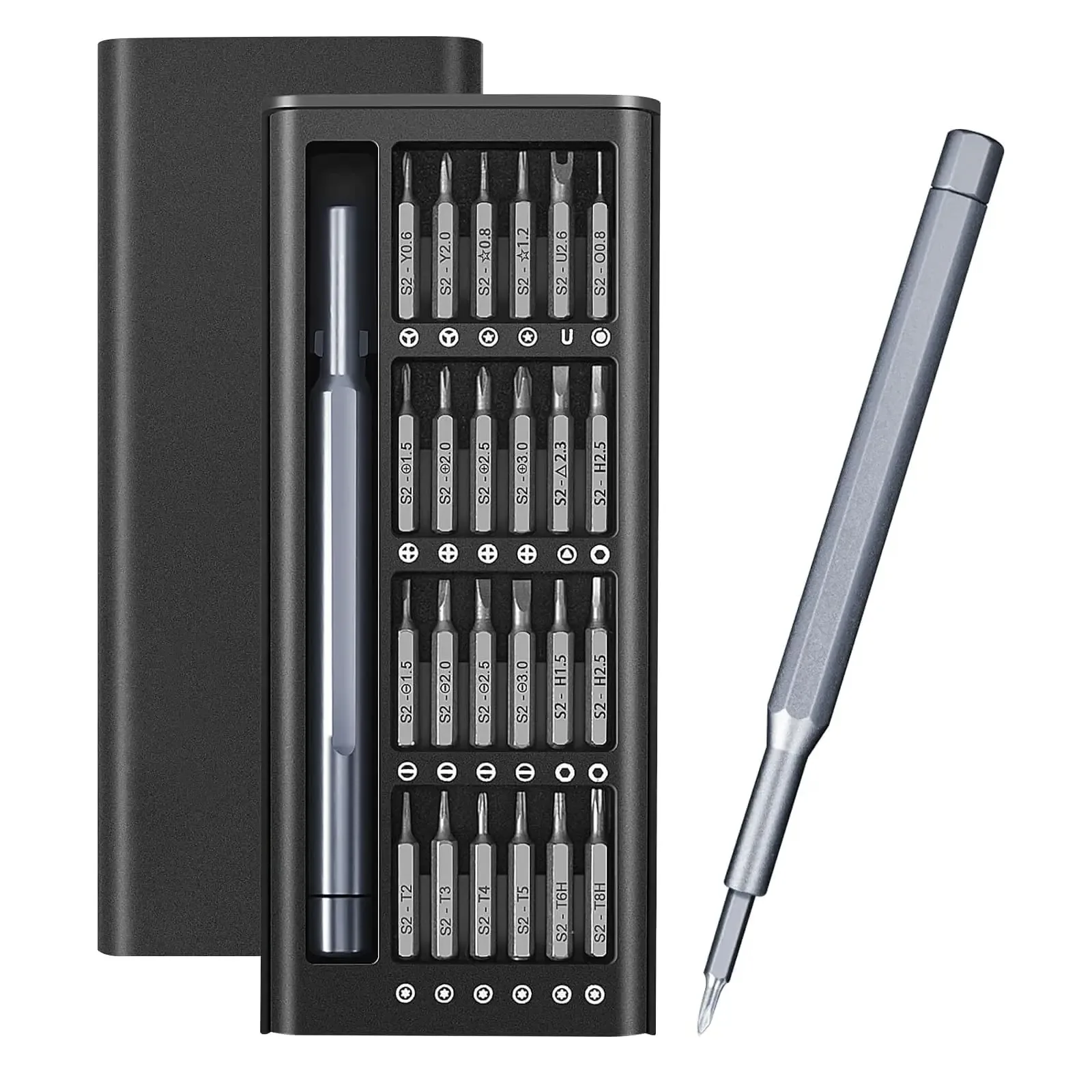 24-teiliges Multifunktions-Haushalts-Schraubendreher-Set für Computer, Telefon, Demontage, Wartung, Präzisions-Werkzeug-Set für Computer, Telefon