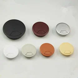 2pcs High Quality ABS Computer Desk Table Grommet Cable Port Wire Hole Cover 50mm 53mm 60mm Wire Storage Rack Furniture Hardware