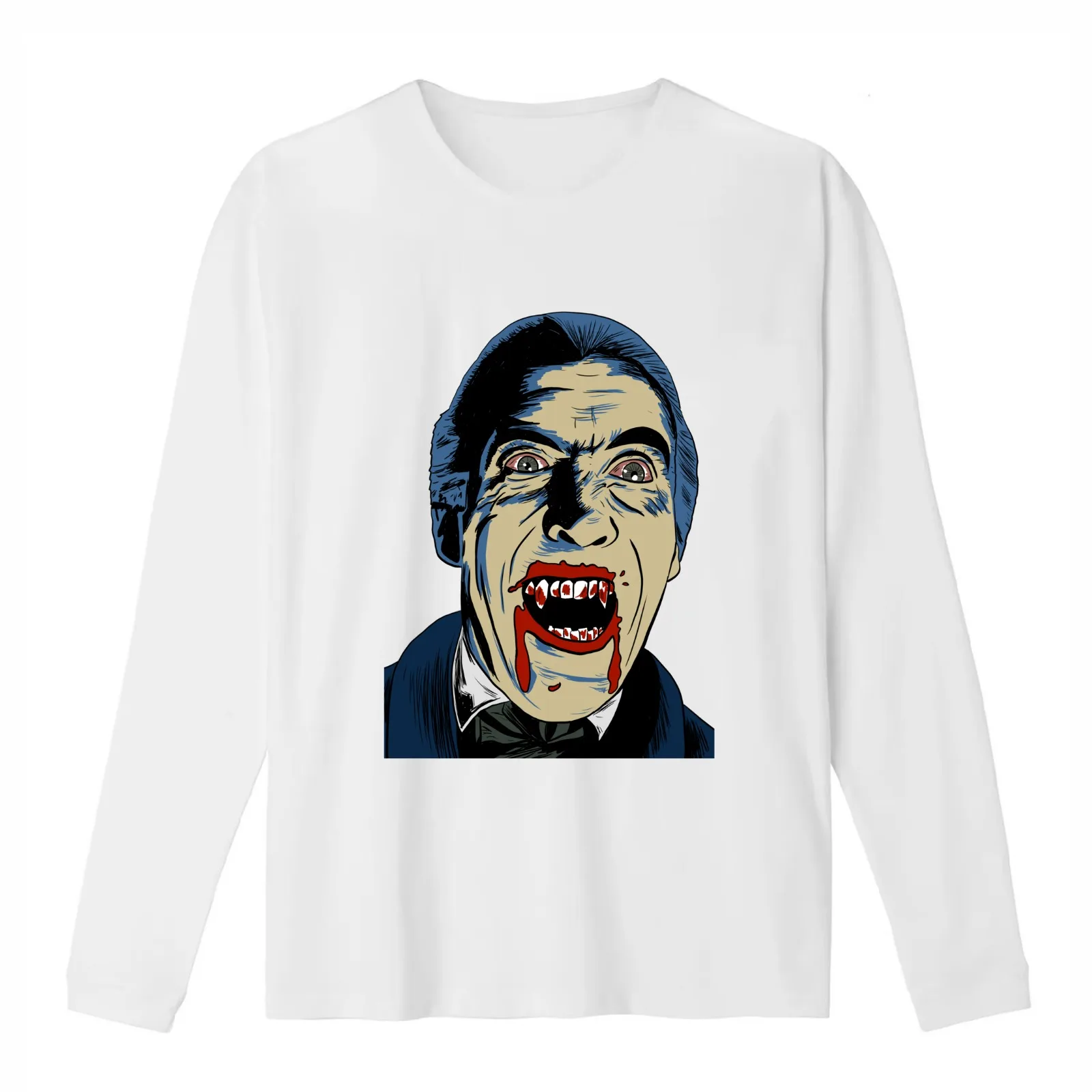 Dracula - Christopher Lee T-Shirt Summer Casual Cotton Tee Oversized Streetwear Tops Vintage Graphic Print Unisex Men Women