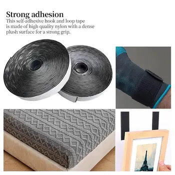 10M*2 20/25/30/50mm magická páska, samolepicí suchý zip, nylonová samolepka, suchý zip, lepidlo, šicí páska s lepidlem 8 nejlepší prodej suché zipy - №5