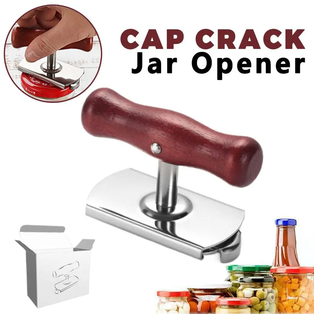 1PCS Stainless Steel Bottle Cap Opener Adjustable Rotary Lids Off Jar Opener Protable Labor-saving Bottle Opener Kitchen Gadget