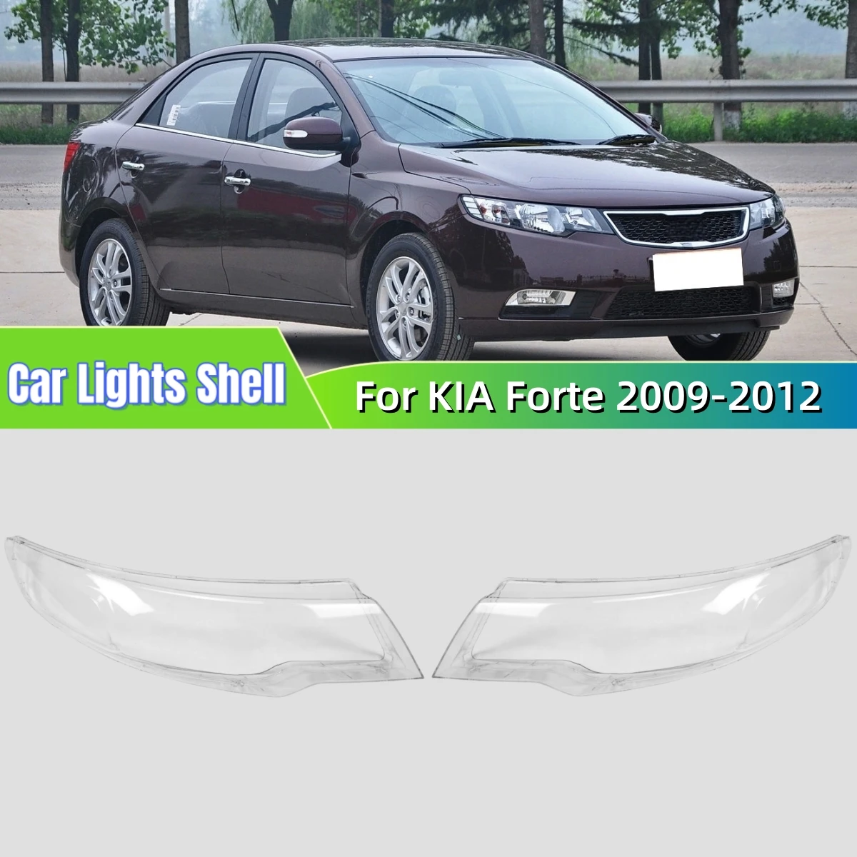 

Для KIA Forte 2009 2010 2011 2012, автомобильные гаджеты, абажур, крышка фары, передняя фара автомобиля, крышка объектива, оболочка