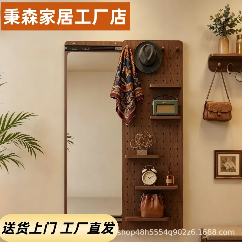for Hole Plate Full Length Mirror Integrated Wall Mounted Push Pull Hidden Mirror Home Advanced Fitting Mirror