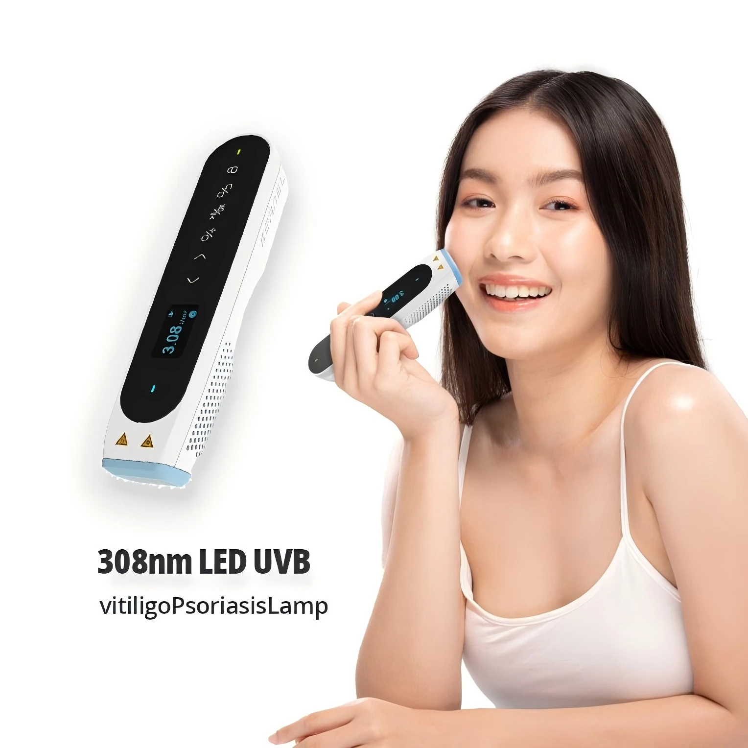 نواة CN-308P1 308nm نظام العلاج Excimer العلاج الطبي بالأشعة فوق البنفسجية العلاج بالضوء المستهدف لحالة البهاق