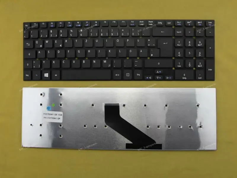 New GR German Deutsch Keyboard For Acer Aspire E5-571G E5-571PG E5-572G E5-721 ES1-512 ES1-711 ES1-711G Laptop Black WIN8