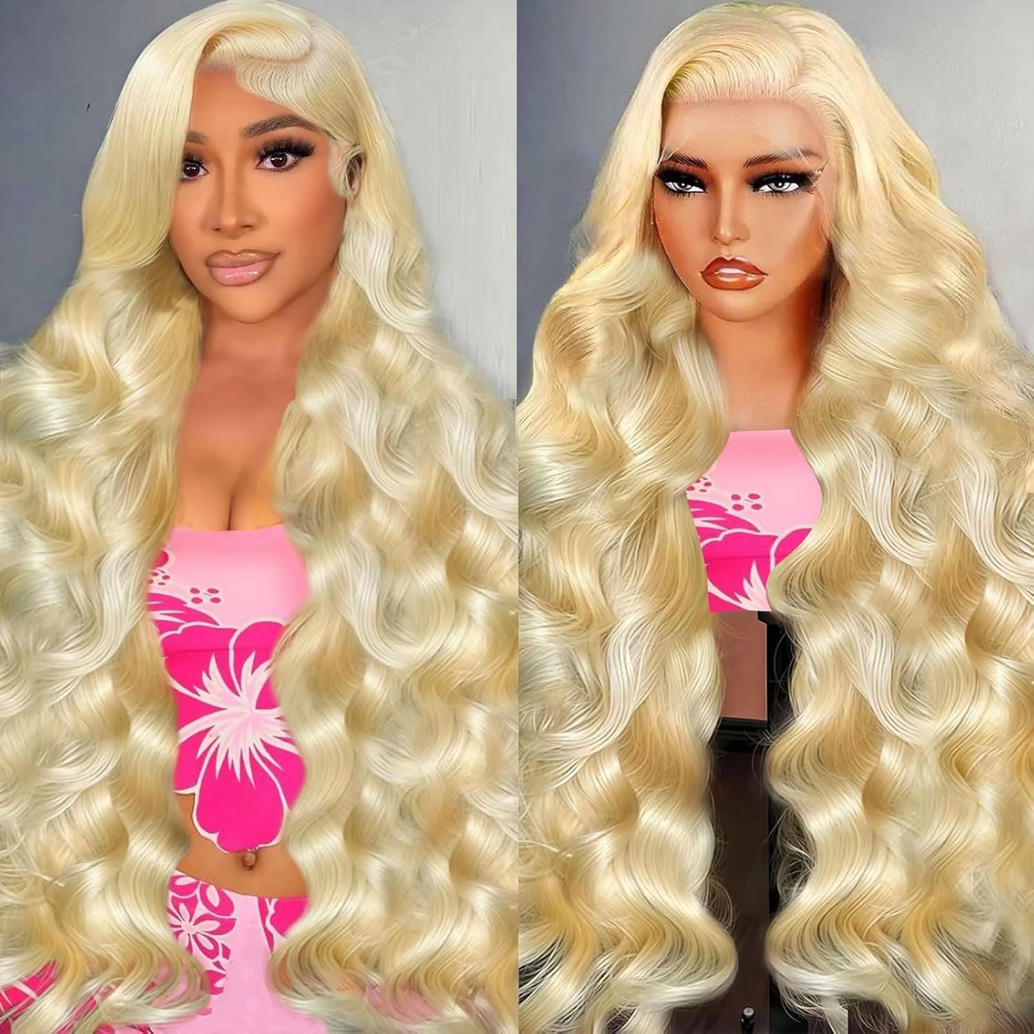 

613 Lace Front Wig Human Hair 13x6 Body Wave HD Lace Frontal Wigs Pre Plucked Blonde Wig Human Hair Glueless Wigs With Baby Hair