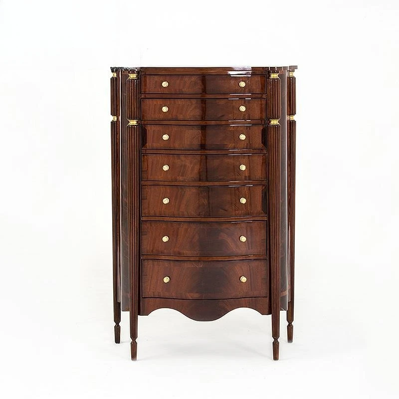 Mahogany chest living room villa mansion side cabinet storage cabinet furniture