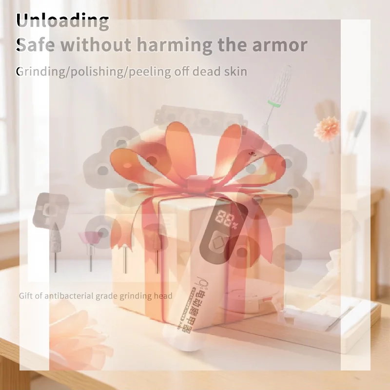 Kabelloser Nagelbohrer 35000RPM Maniküre-Fräser Nagelreparatur Pediküre-Fräser Polierer Schleifer USB Wiederaufladbare Nagelfeile